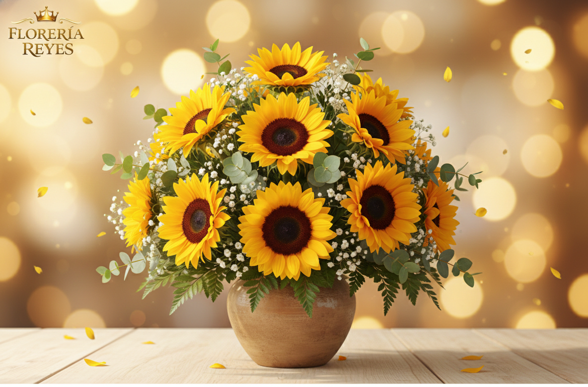 Arreglo con Girasoles